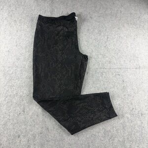 Avenue Women’s Snake Print Leggings  Black/Brown Stretch Size XL Waist-42